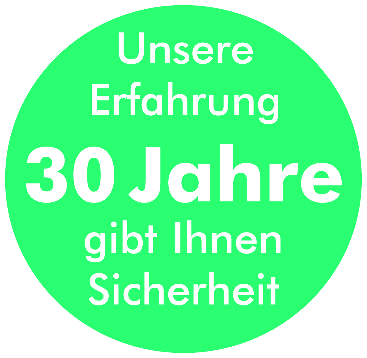 30 Jahre Erfahrung